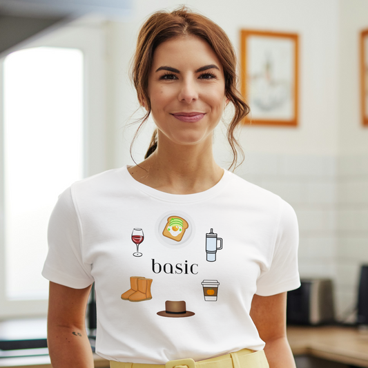 "Basic Girl" Ladies Novelty T-Shirt