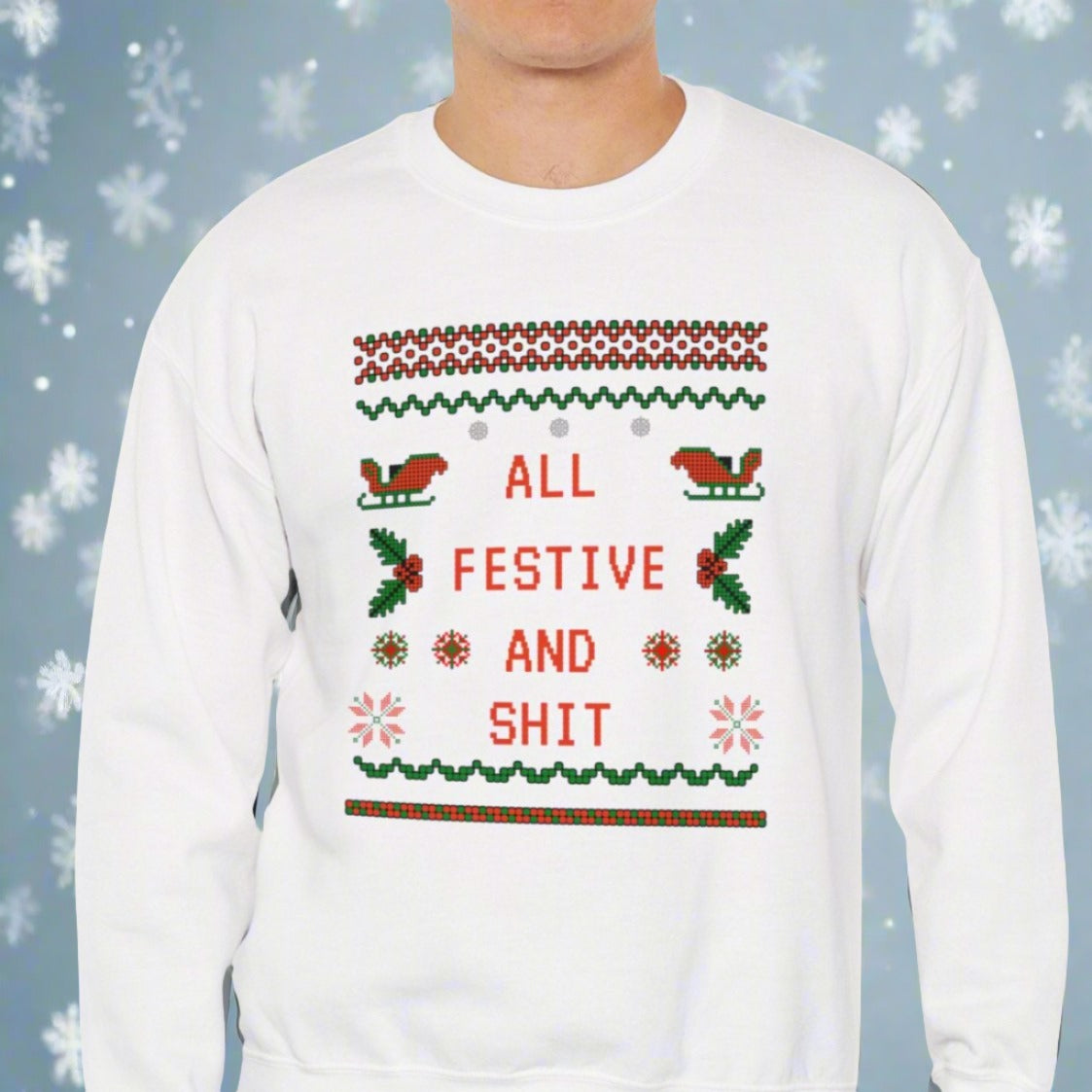 Sarcastic Christmas Sweater Image